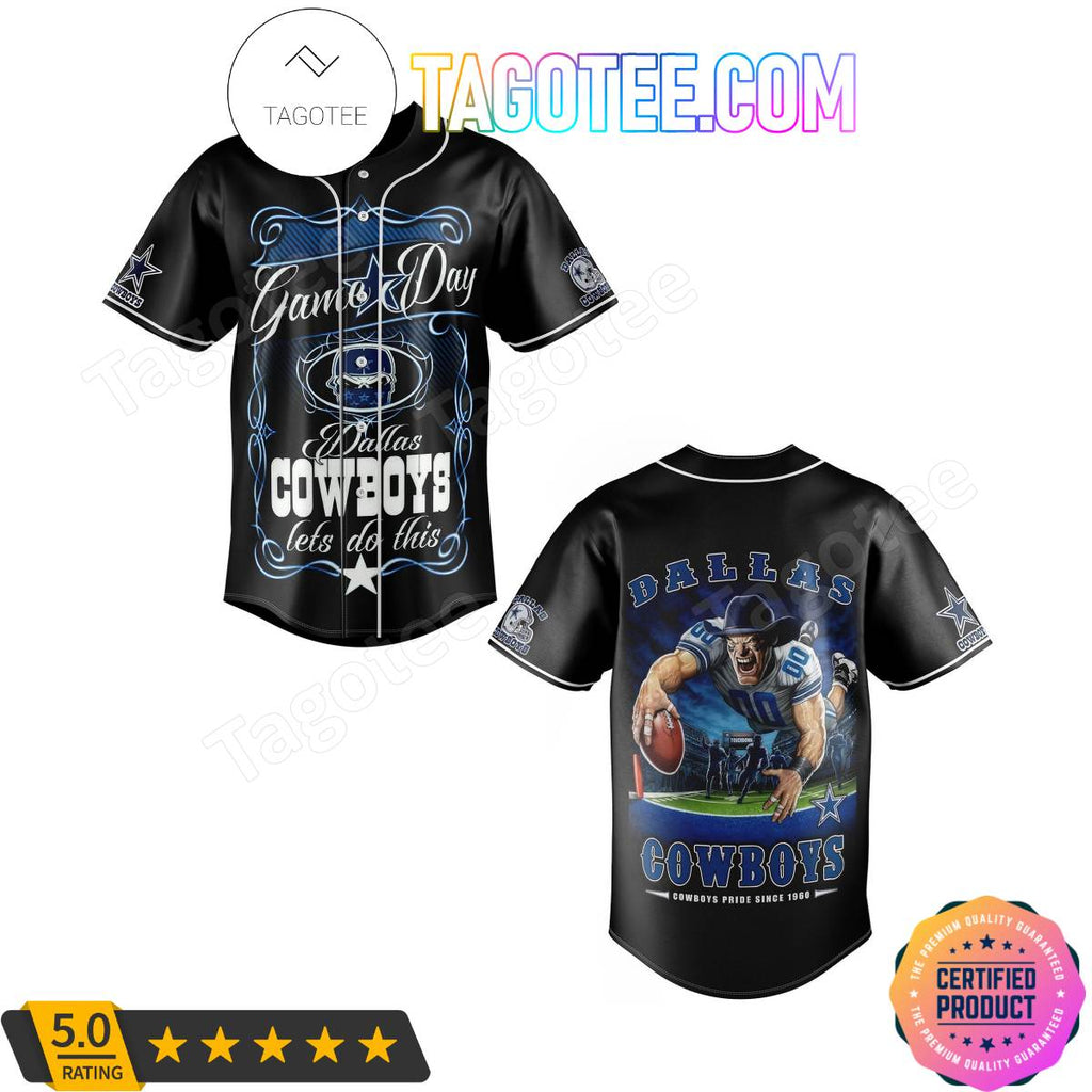 Game Day Dallas Cowboys Let’s Do This Baseball Jersey
