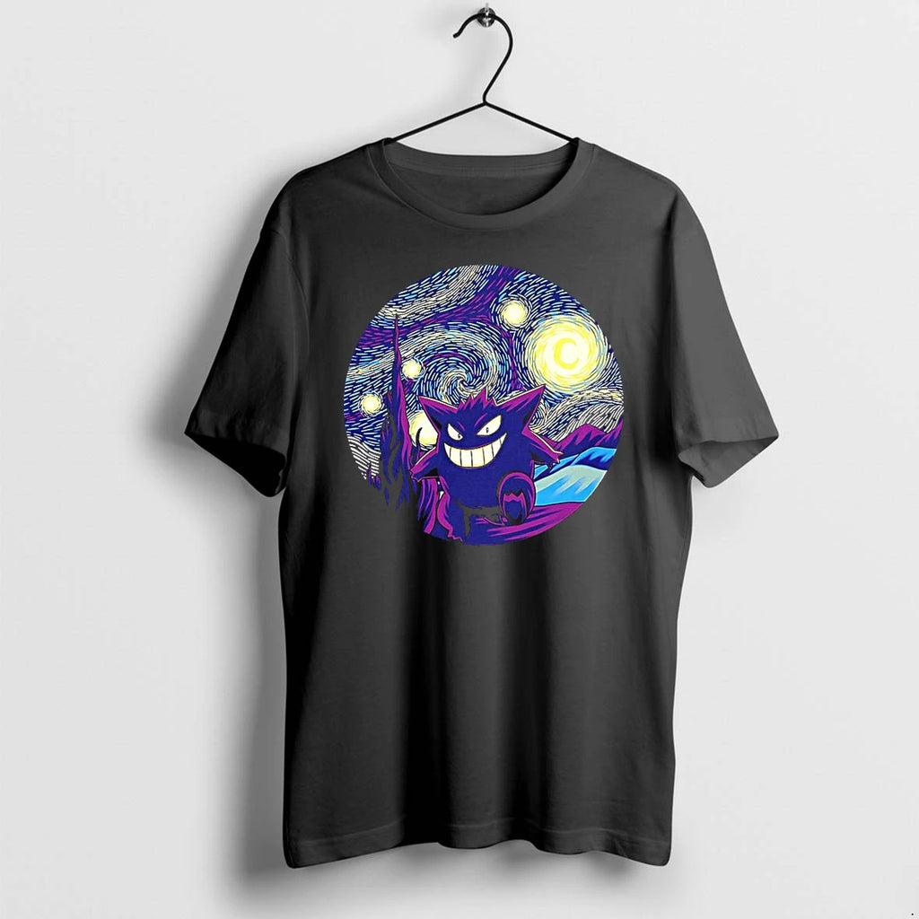 Gengar X Van Goghs Starry Night Starry Ghost Tshirts Sweater
