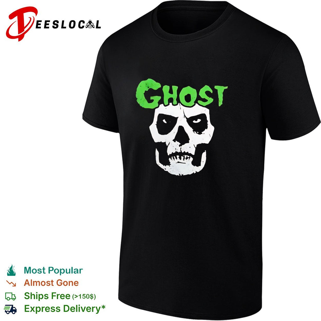 Ghost Misfits Skull Logo Heavy Metal Horror Punk shirt