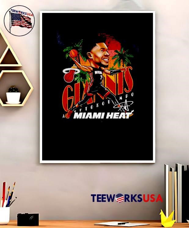 Giannis Antetokounmpo Dunk Miami Heat Shirt