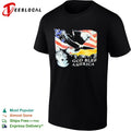 God Bless America Bald Eagle and Wolf Patriotic shirt