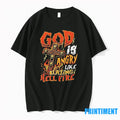 God Is Angry Like Blazing Hell Fire Tshirts Sweater Unisex , , , Long Sleeve Tee
