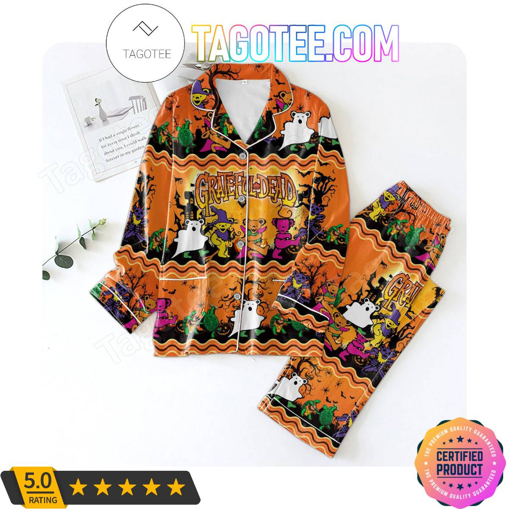 Grateful Dead Halloween Pattern Pajama Sets Sleepwear