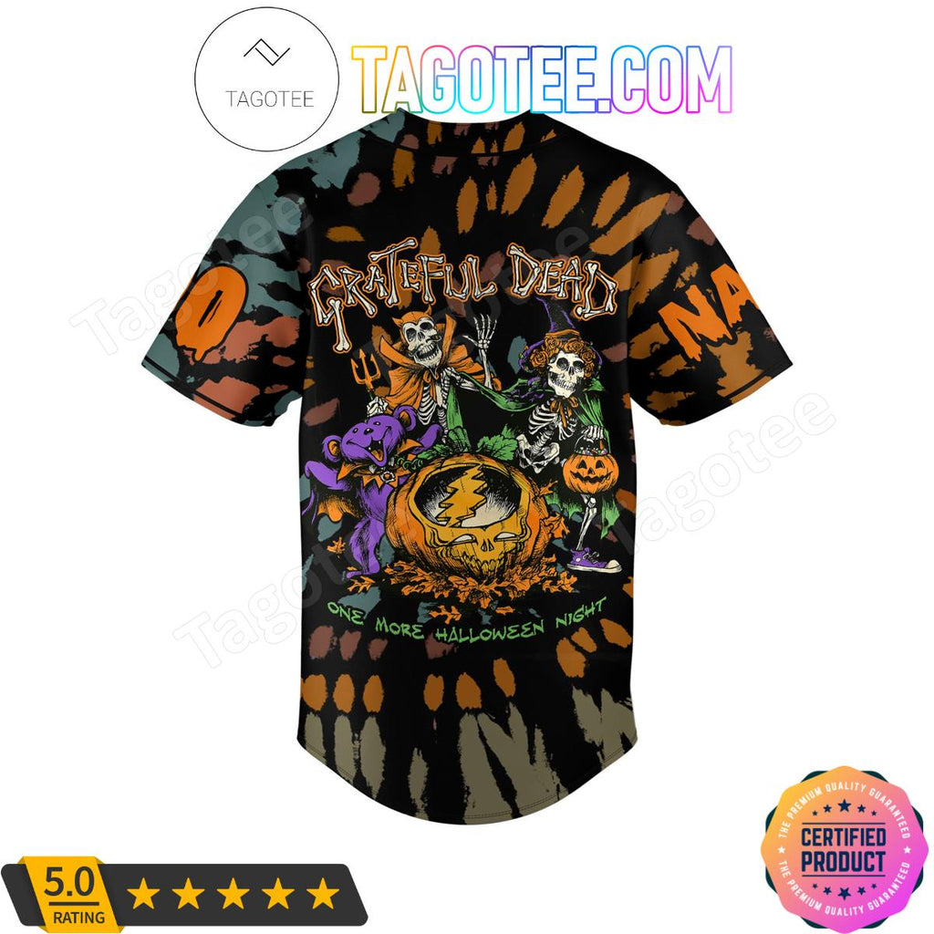 Grateful Dead Happy Halloween Personalized Baseball Jersey