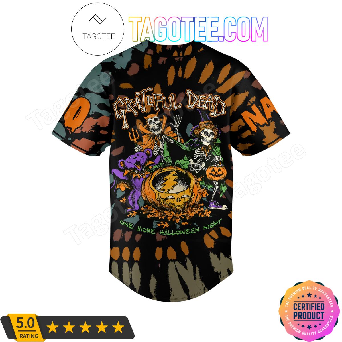 Grateful Dead Happy Halloween Personalized Baseball Jersey