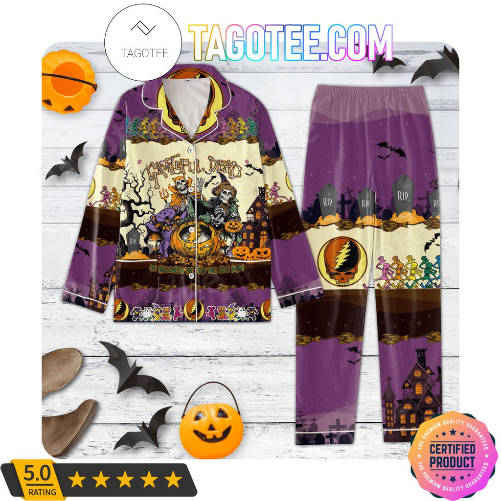 Grateful Dead On Halloween The Dead Will Rise Again Women’s Pajamas Set