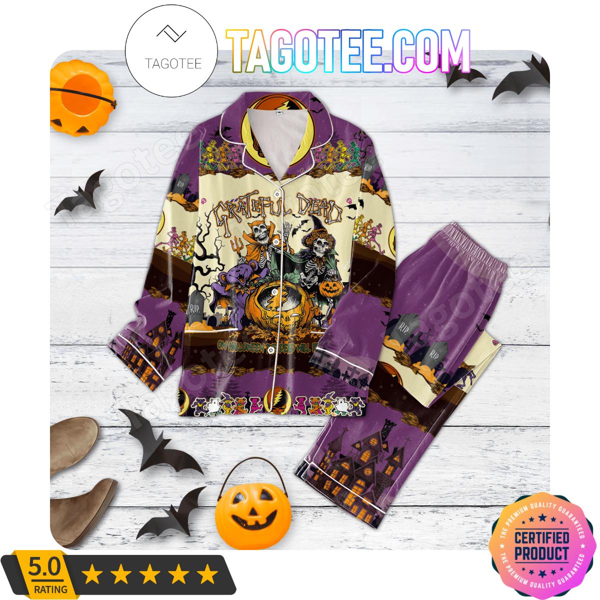 Grateful Dead On Halloween The Dead Will Rise Again Women’s Pajamas Set