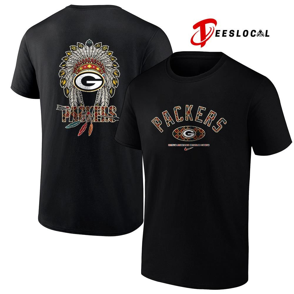 Green Bay Packers x Native American heritage month logo shirt