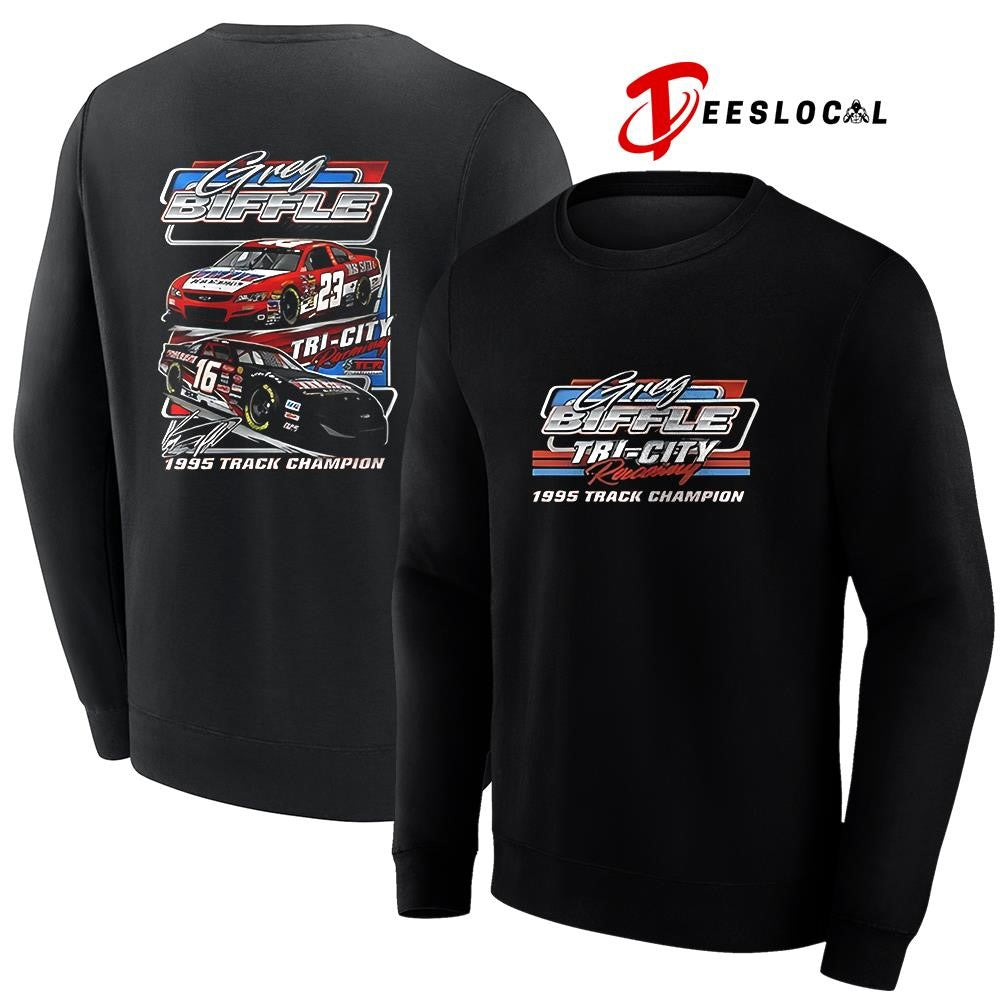 Greg Biffle Arca Past and Present raceway 1995 Track Champion car racing graphic shirt