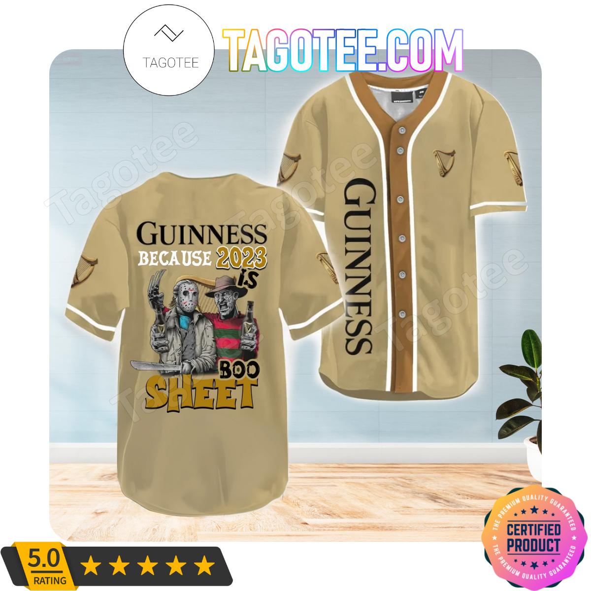 Guinness Freddy And Jason 2023 Boo Sheet Jerseys