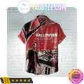 Halloween Michael Myers Snowfall Men Aloha Casual Shirt