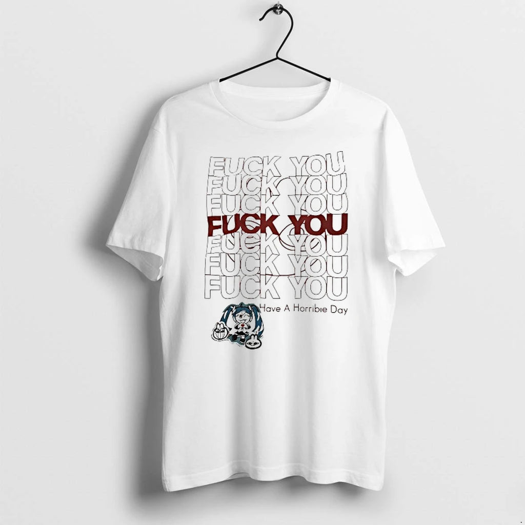 Hatsune Miku Fck You Have A Horribie Day Anime Tshirts Sweater