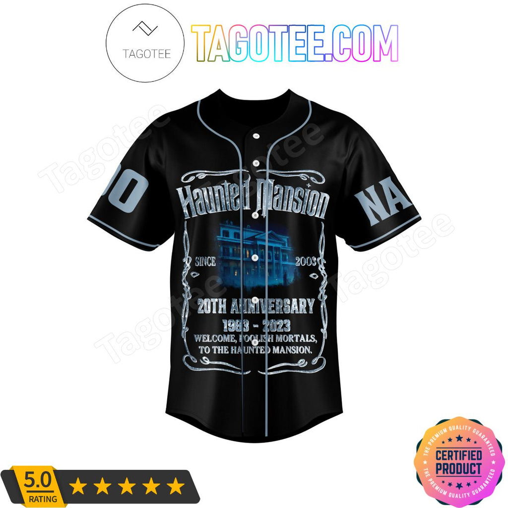 Haunted Mansion 20th Anniversary 1983-2023 Personalized Baseball Jersey