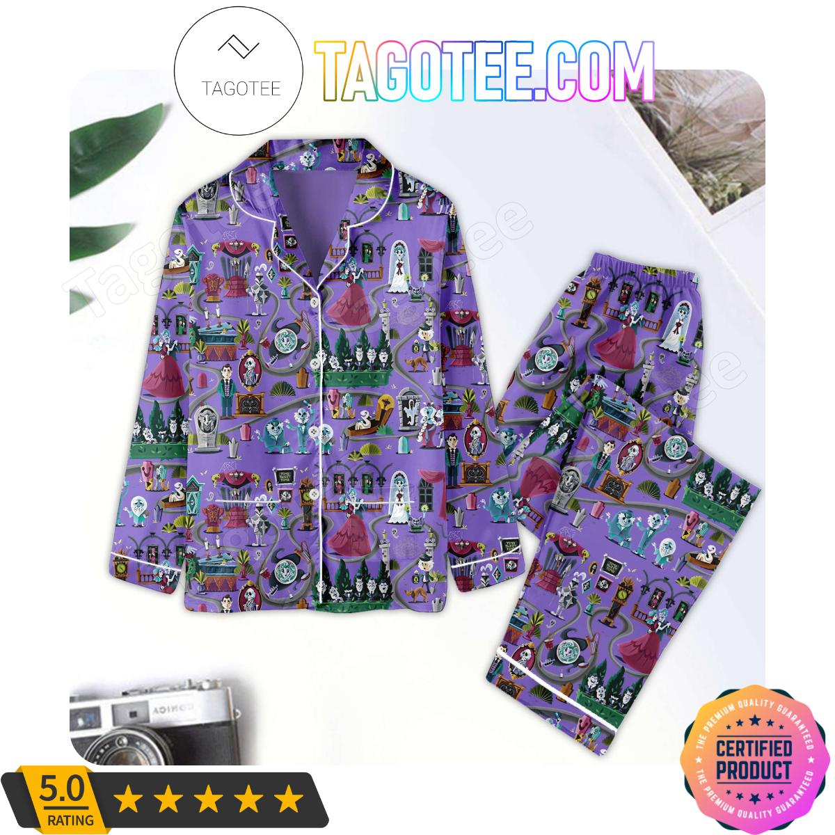 Haunted Mansion Pattern Women’s Pajamas Set