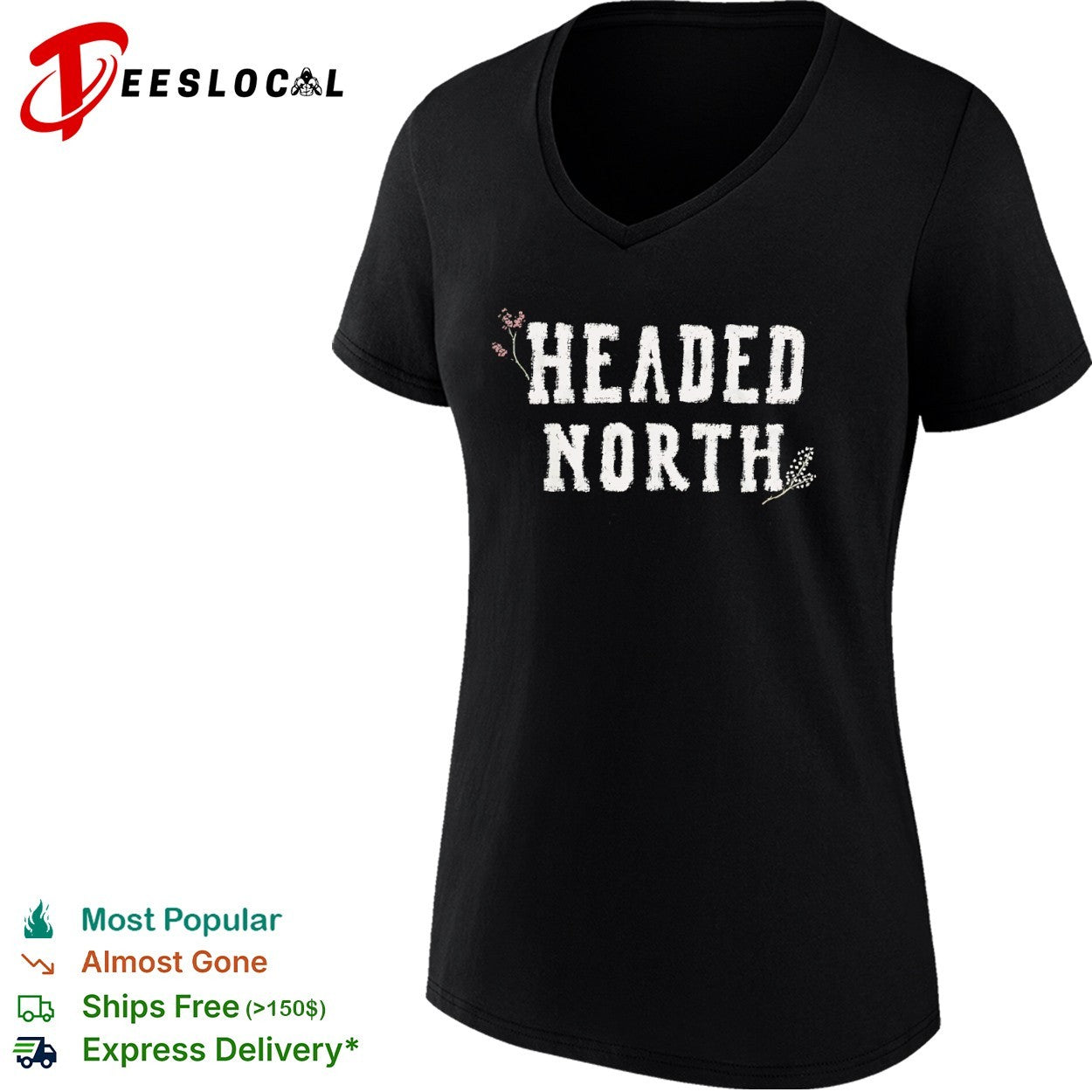 Headed North Floral Inspirational shirt
