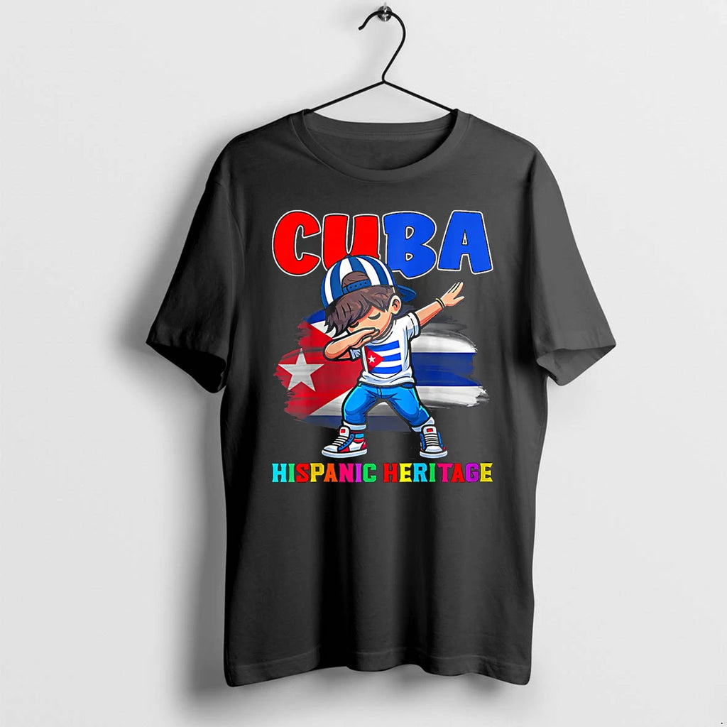 Hispanic Heritage Month Cuban Flag Cuba Dabbing Tshirts Sweater