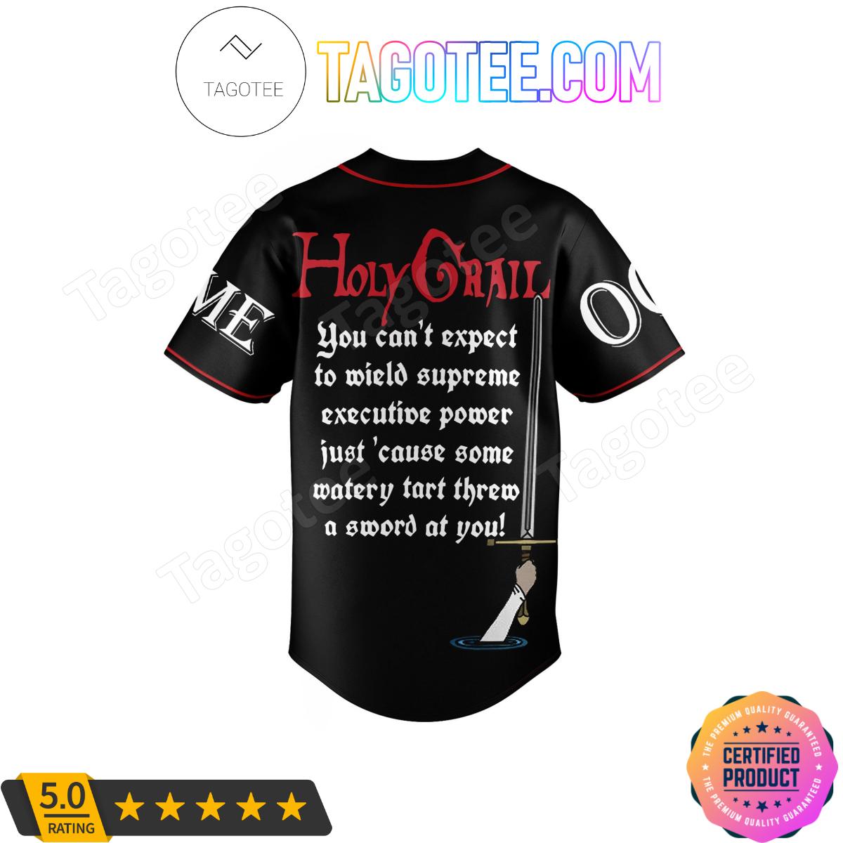 Holy Grail Tis’ But A Flesh Wound Personalized Baseball Jersey