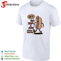 Thick and Juicy Between Them Buns Hot Dog Cartoon shirt