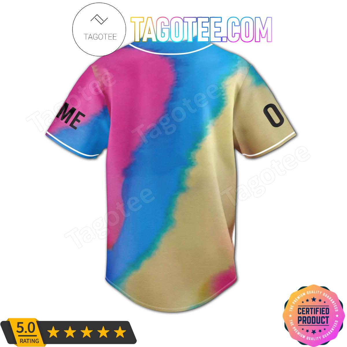 I Am Kenough Tie Dye Personalized Baseball Jersey