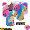 I Am Kenough Tie Dye Personalized Baseball Jersey