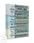 I Miss You You Will Always Be In My Heart To My Husband In Heaven Canvas