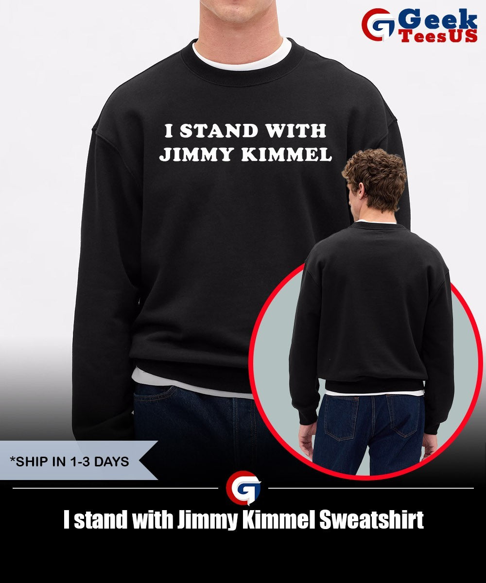 I stand with Jimmy Kimmel shirt Unisex , , , Long Sleeve Tee