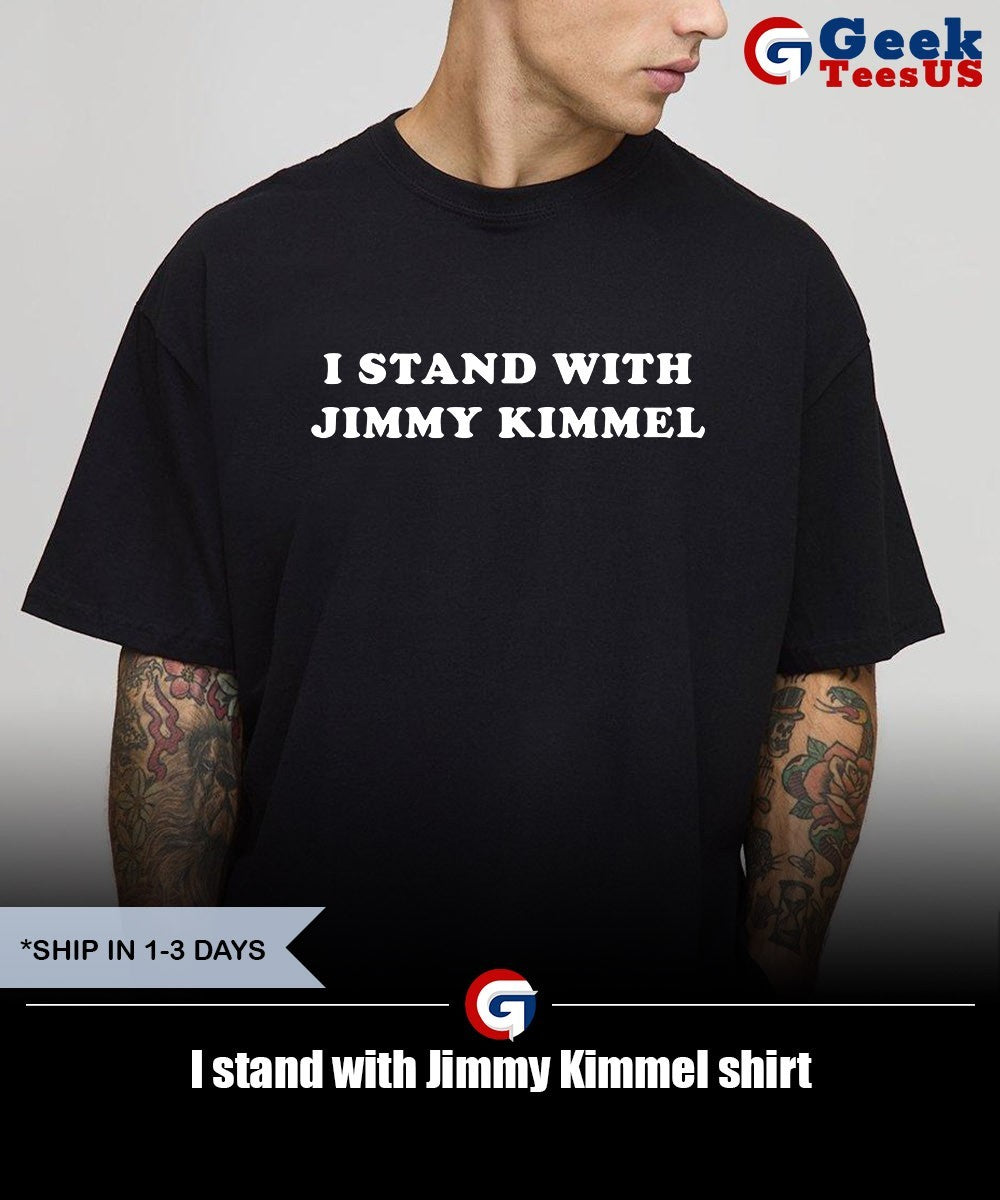 I stand with Jimmy Kimmel shirt Unisex , , , Long Sleeve Tee