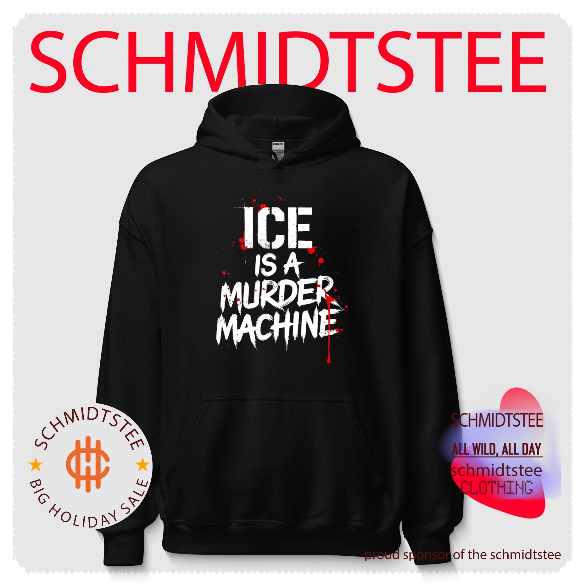Ice Is a Murder Machine Slogan Typography shirt