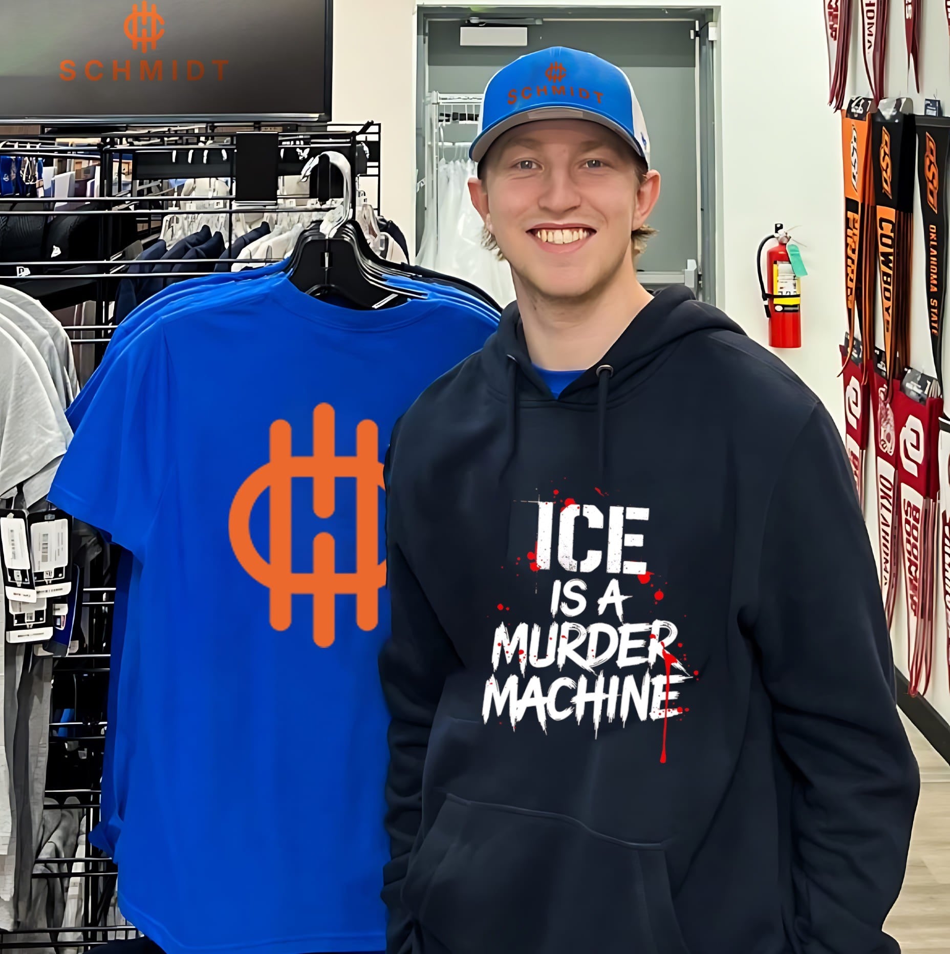 Ice Is a Murder Machine Slogan Typography shirt