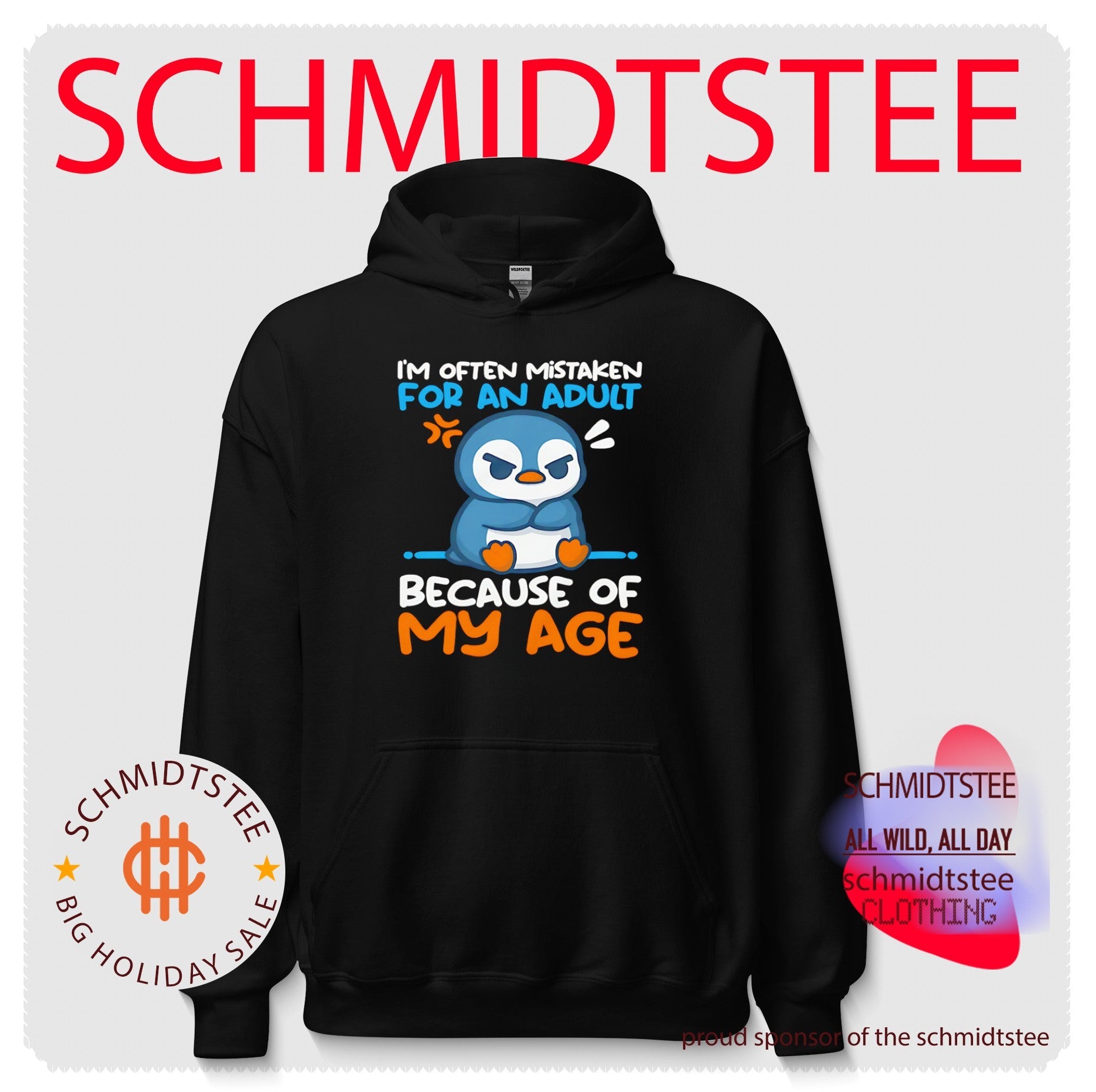 I’m Often Mistaken For An Adult Because Of My Age Funny Penguin shirt