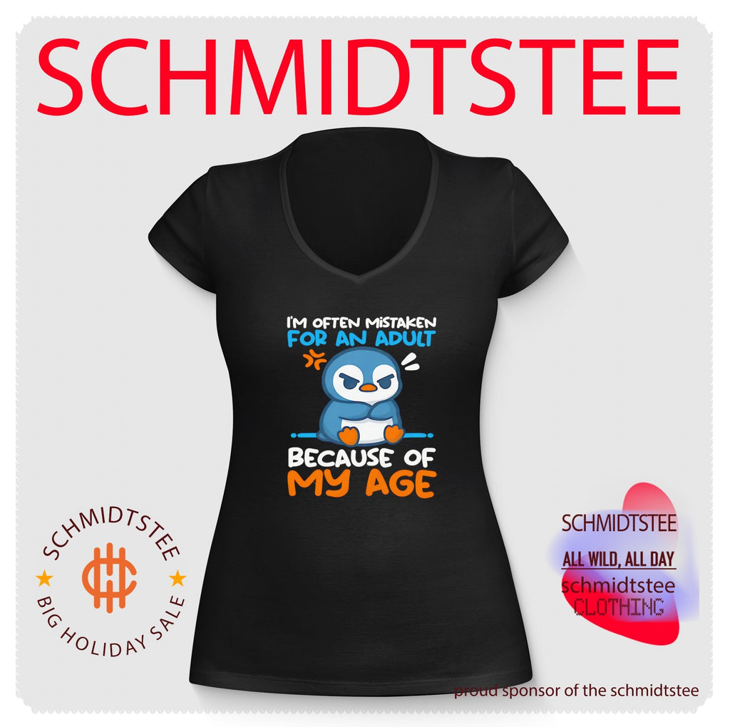 I’m Often Mistaken For An Adult Because Of My Age Funny Penguin shirt