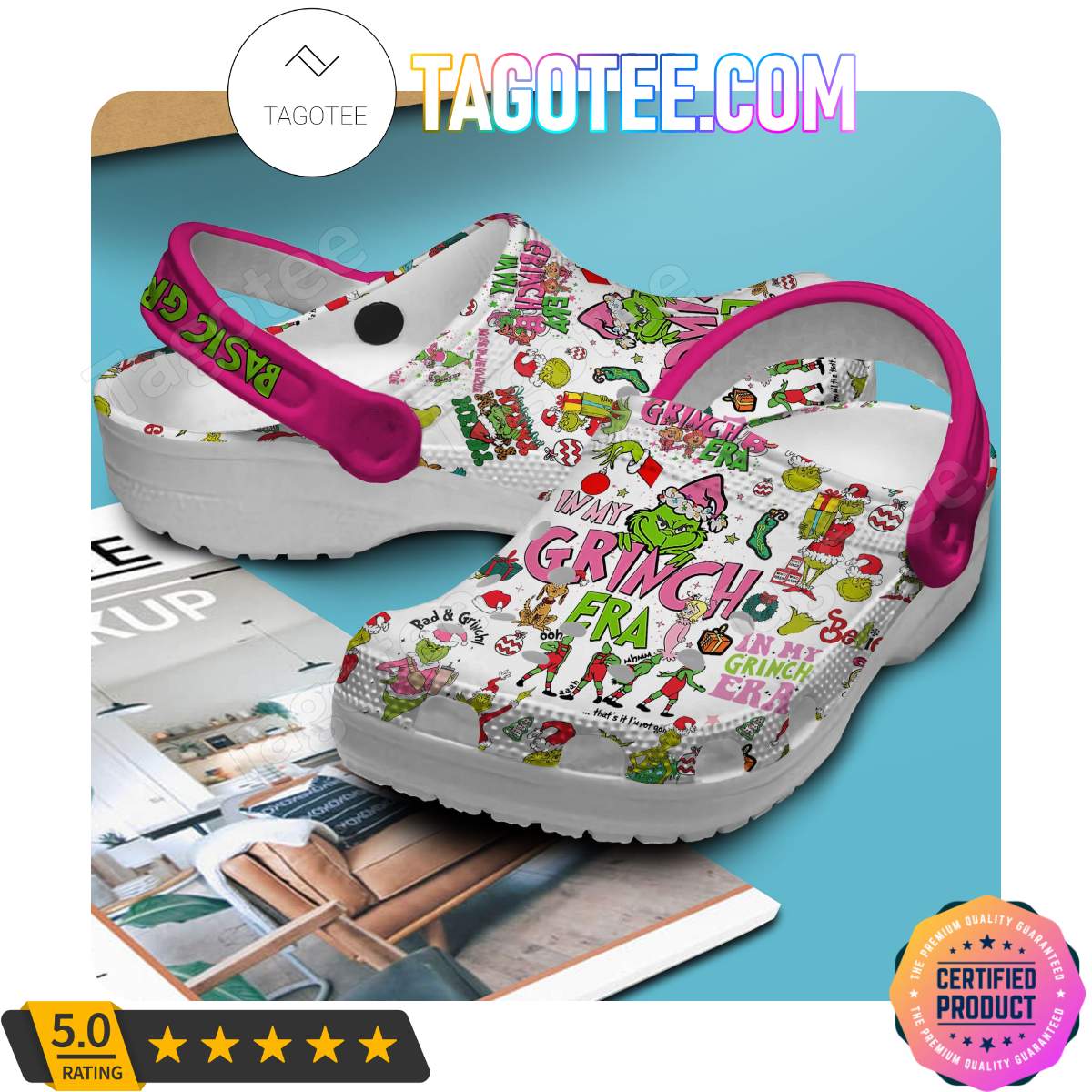 In My Grinch Era Basic Grinch Crocs Clogs