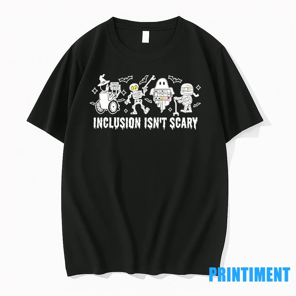 Inclusion Isnt Scary Halloween Tshirts Sweater Unisex , , , Long Sleeve Tee