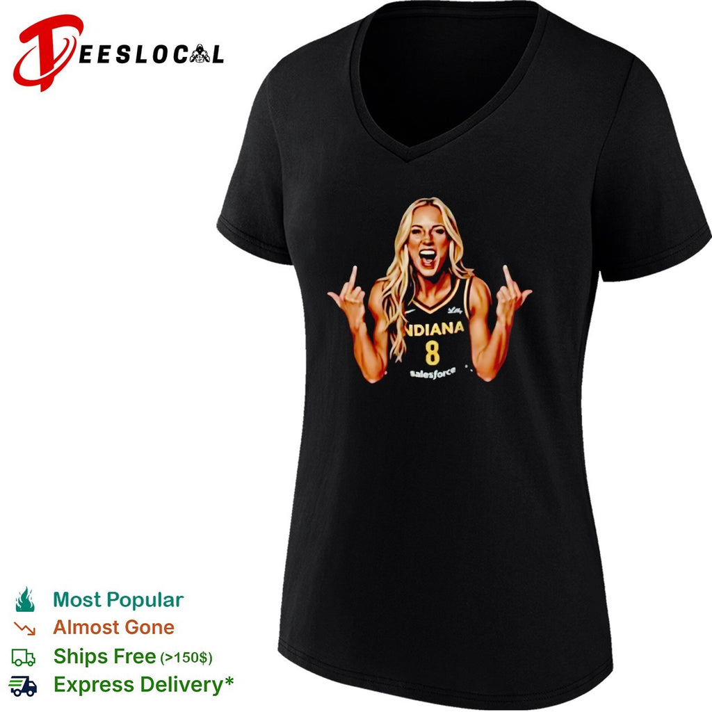 Indiana Fever 8 Basketball Player Middle Finger shirt