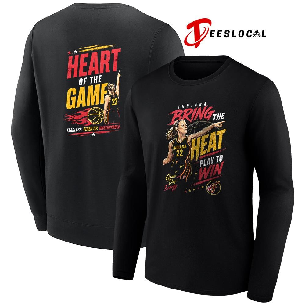 Indiana Fever Spicy Sophie bring the heat play to win heart of the game graphic shirt
