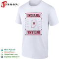 Indiana University Coordinates Map Logo shirt