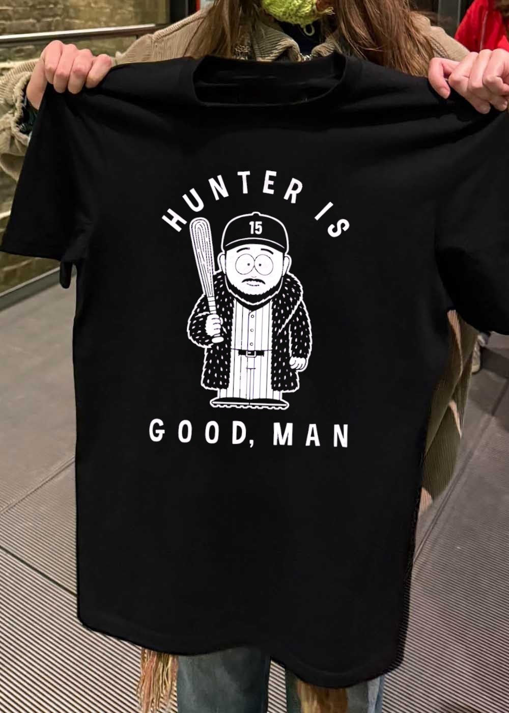 JPlayers Roto Wear Hunter Is Good Man Baseball Player T-Shirt