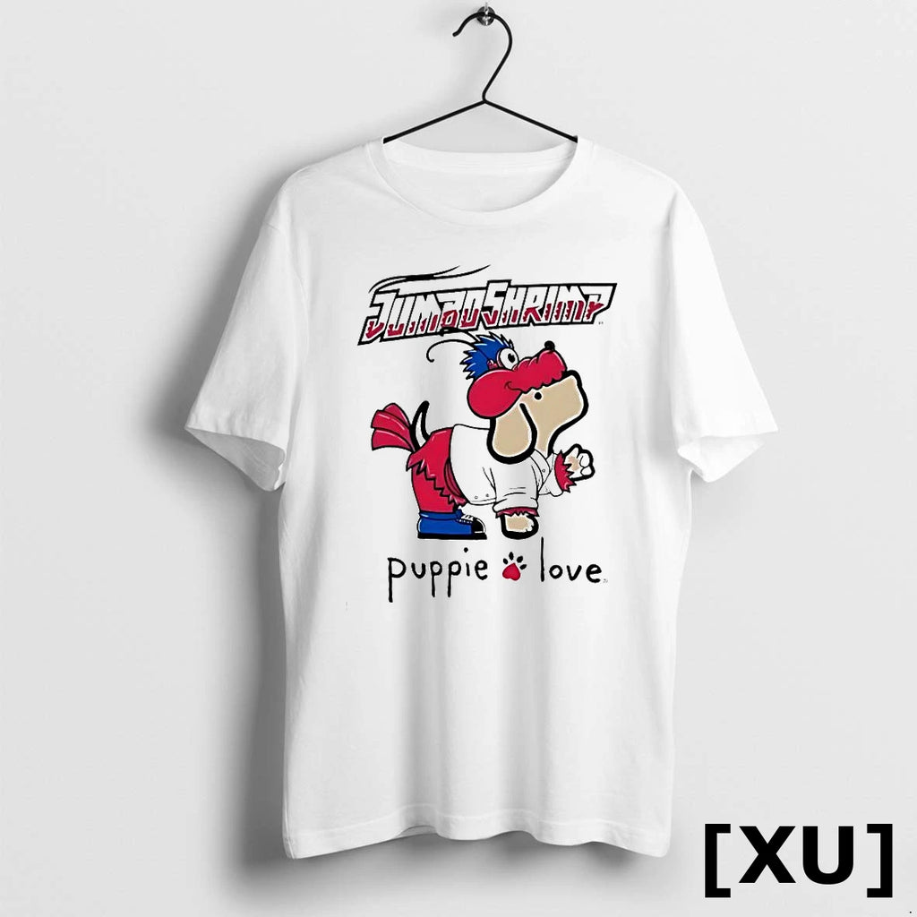 Jacksonville Jumbo Shrimp Puppie Love Sky Mascot Tshirts Sweater