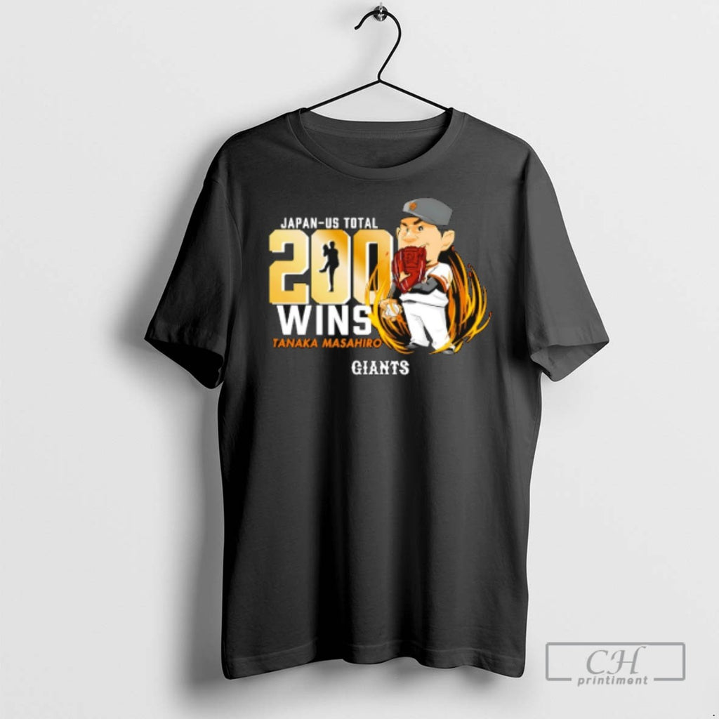 Japan Us Total Yomiuri Masahiro 200 Wins Sf Giants T Shirts