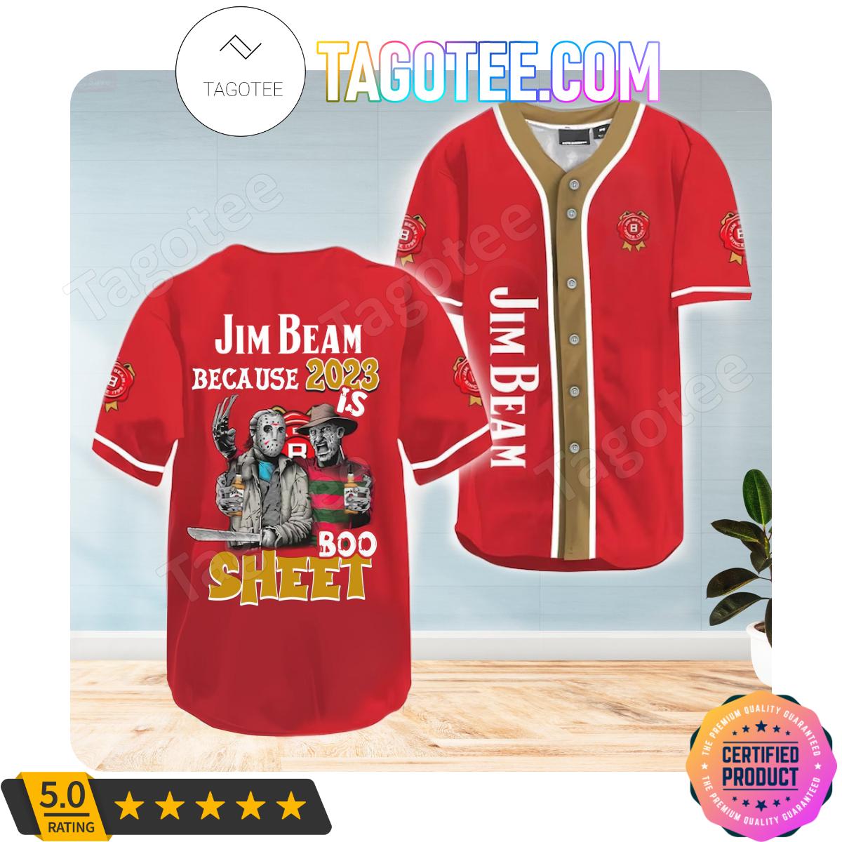 Jim Beam Freddy And Jason 2023 Boo Sheet Jerseys