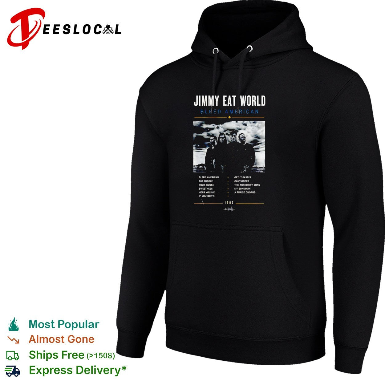 Jimmy Eat World Bleed American 1993 Band Tour shirt