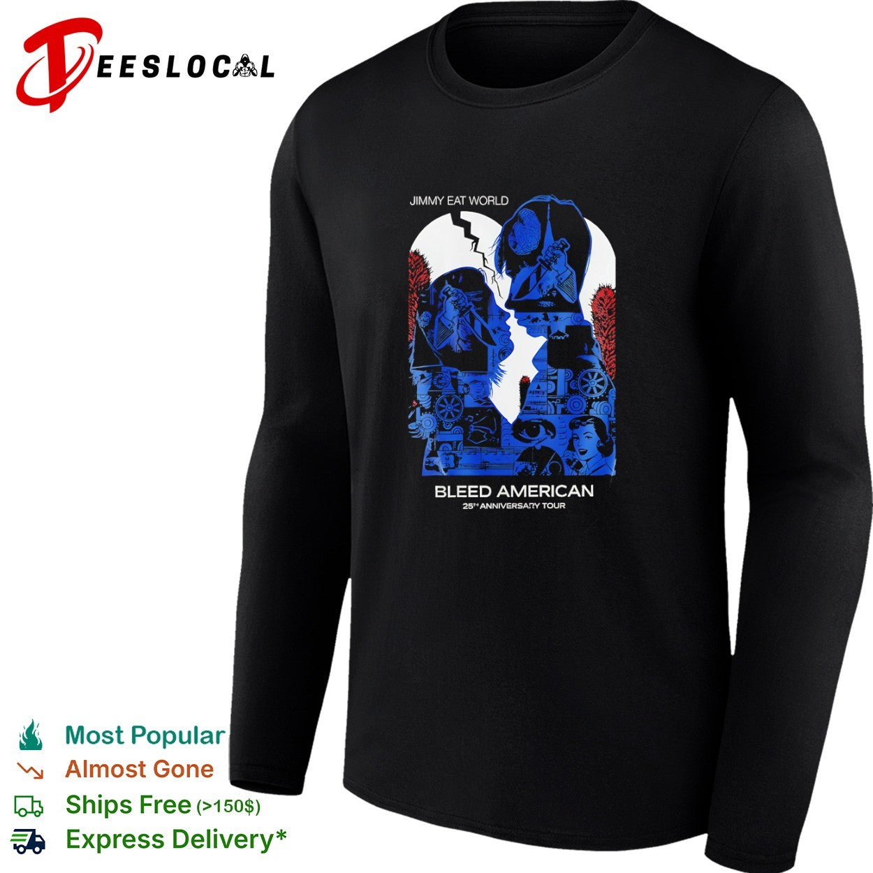 Jimmy Eat World Bleed American 25th Anniversary Tour T-shirt