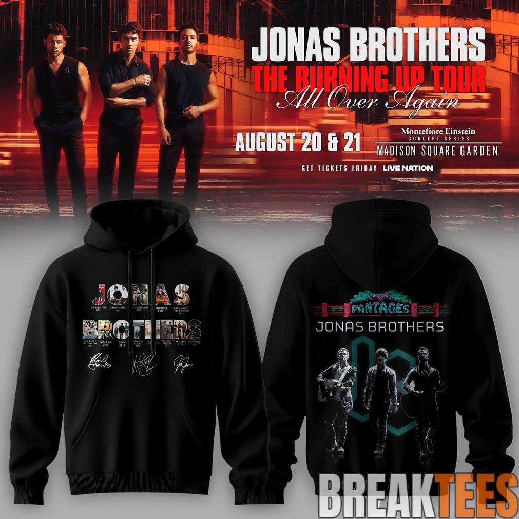 Jonas Brothers – The Burning Up Tour 2026 Limited Edition Hoodie