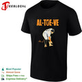 Jose Altuve bending over touching toes al toe ve Houston Astros signature shirt