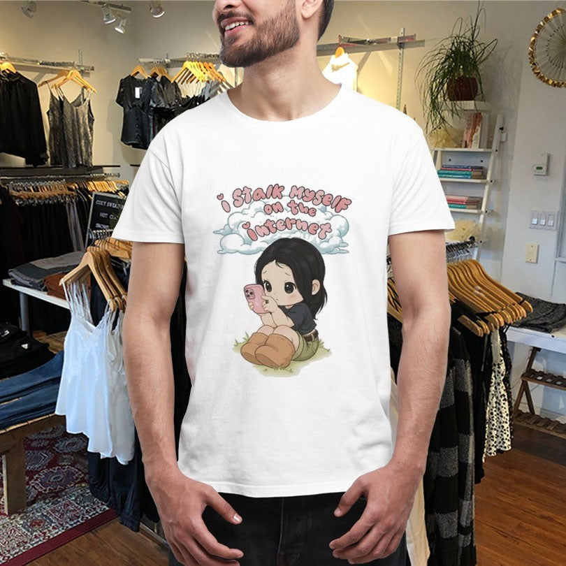 Julia Wolf I Stalk Myself On The Internet Shirts Unisex , , , Long Sleeve Tee