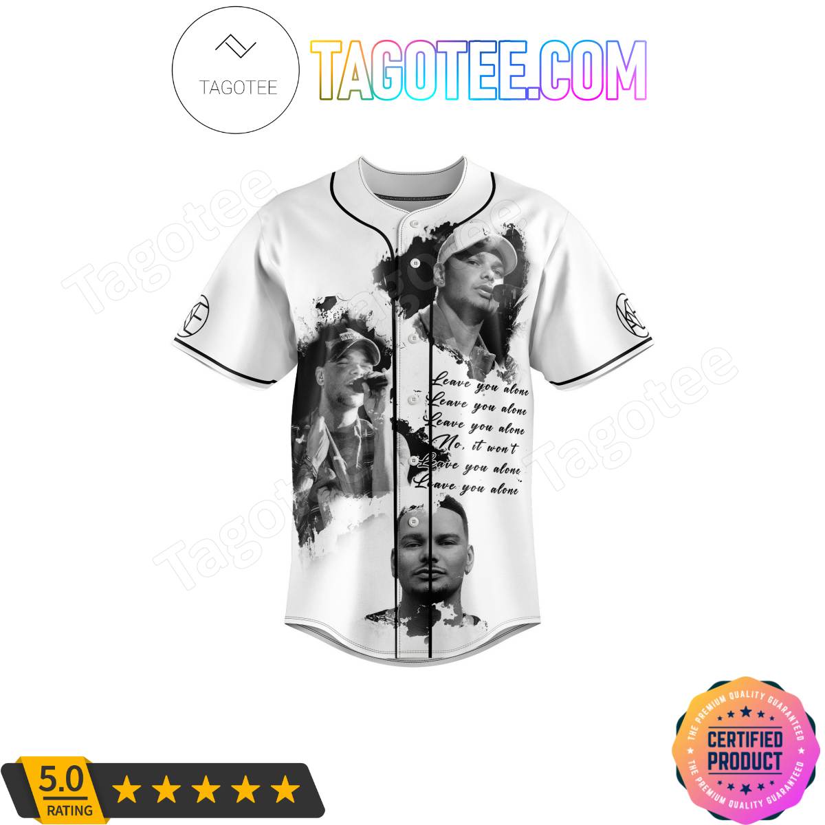 Kane Brown Leave You Alone Baseball Jersey