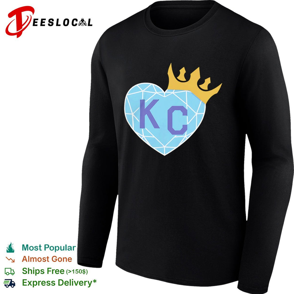 Kansas City Heart Diamond Crown KC shirt