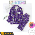 Kansas State Wildcats Football Pattern Women’s Pajamas Set