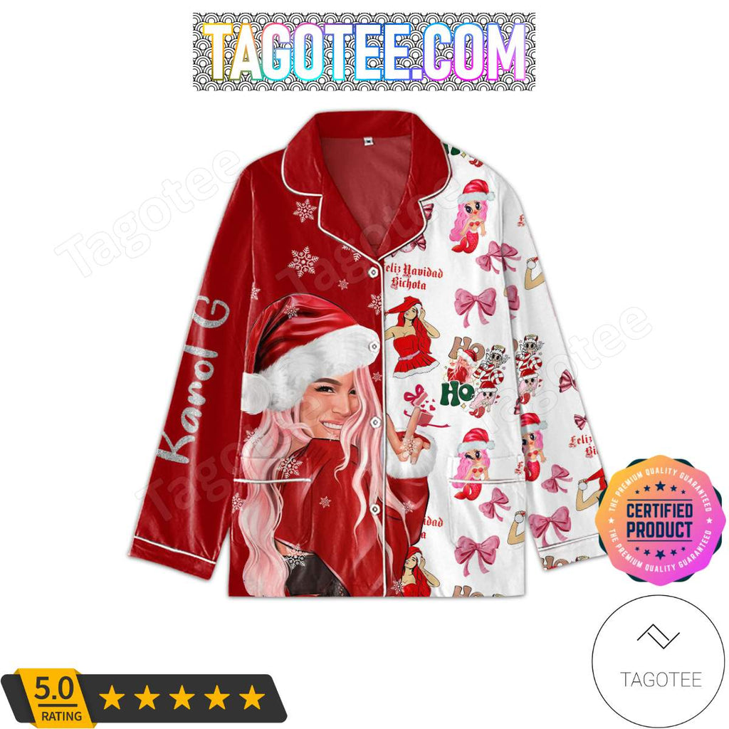 Karol G Christmas Pajamas Set PJ Shirt, Pant