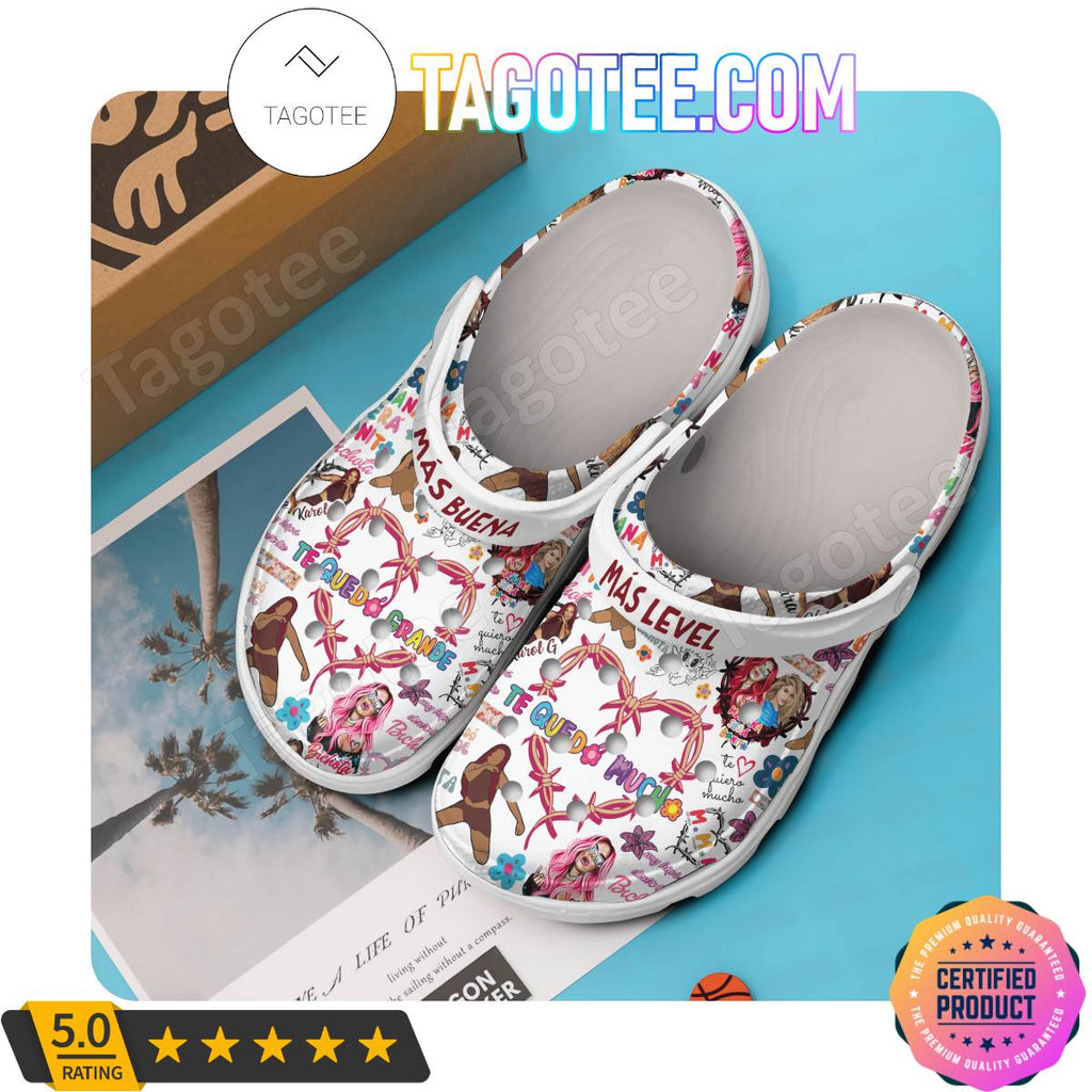 Karol G Te Quedo Grande Mas Buena Crocs Clogs